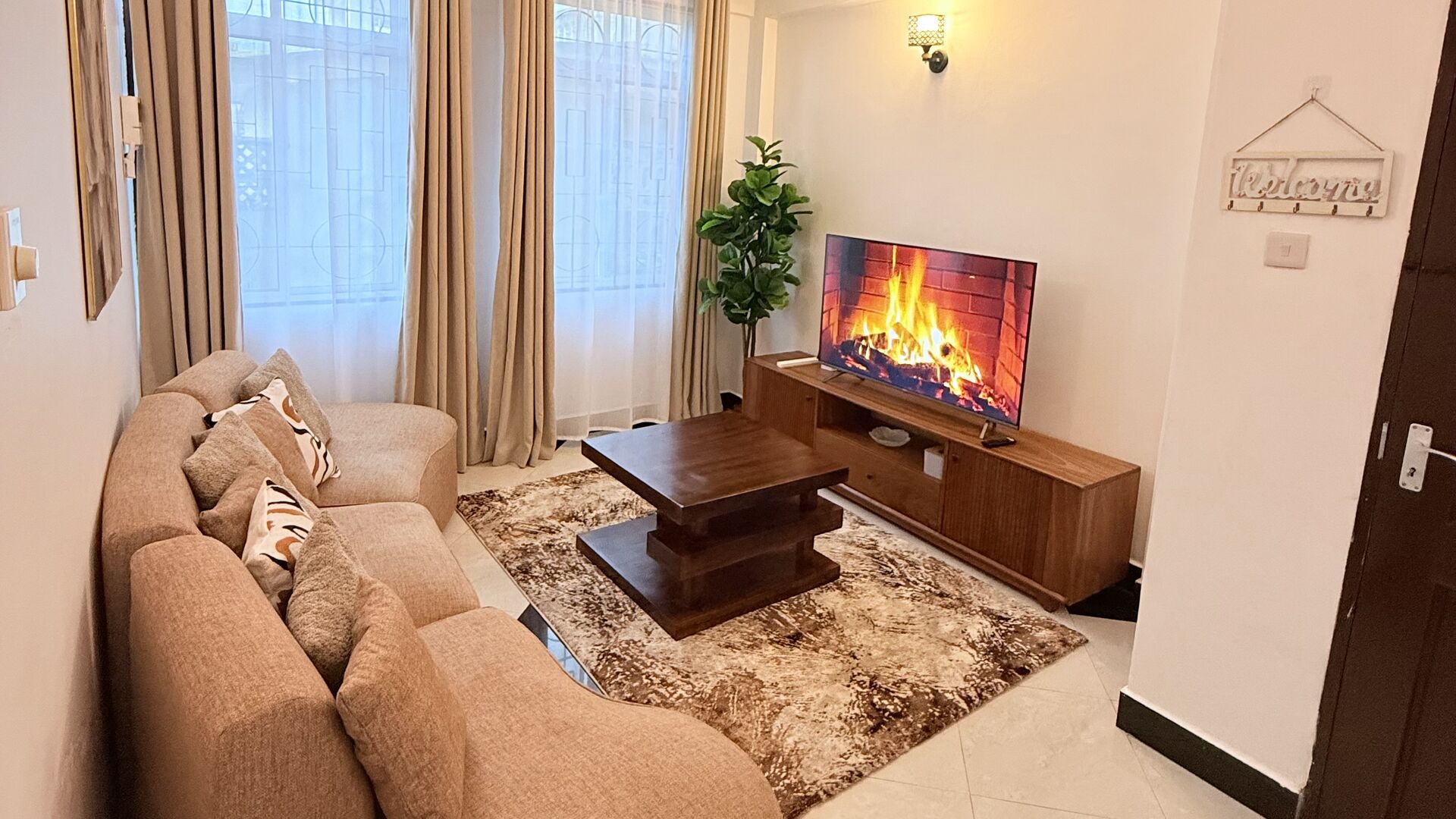 Mikocheni apartment living room